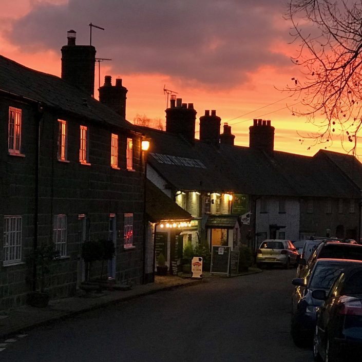 Sunset over Ye Olde Two Brewers 17/11/17